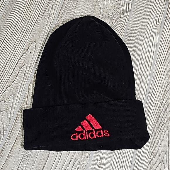 Adidas Unisex NBA Chicago Bulls Knit Winter Hat Acrylic & Wool Black - Picture 2 of 7